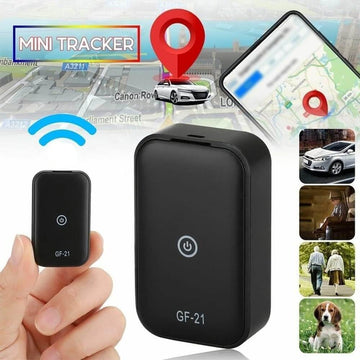GF21 Mini GPS Tracker with WiFi + LBS + AGPS Positioning, Remote Pickup, Remote Recording, Voice Recording, Real Time Tracking, Electronic Fence, Anti Theft Alarm & More - Imported from UK